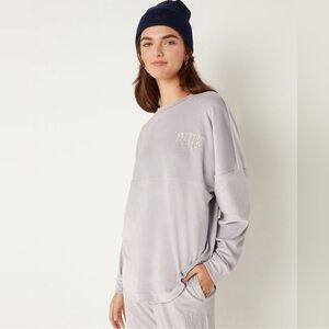 PINK Victoria's Secret Light Gray Sweatshirt